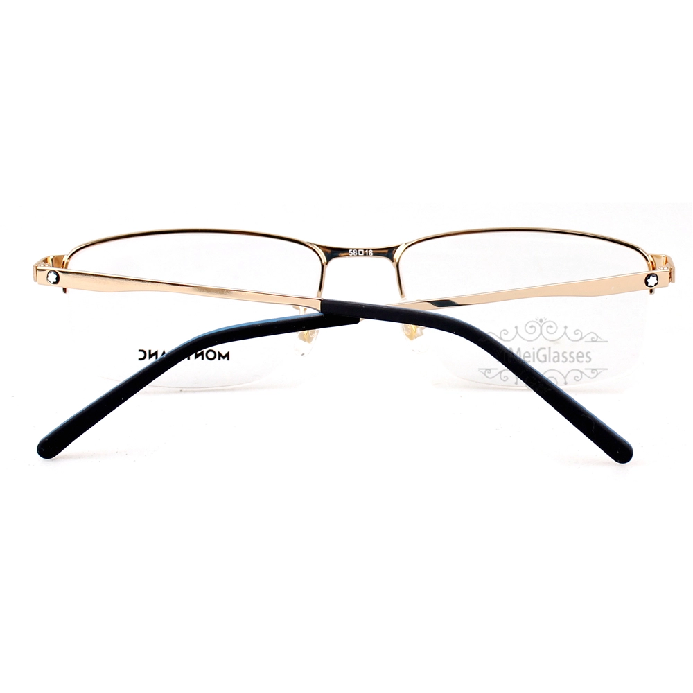 Montblanc Snowcap Emblem Acetate Metal Half Frame Eyeglasses MB0107 (6)