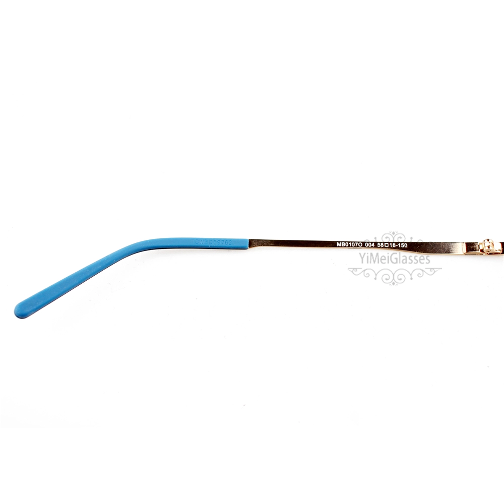 Montblanc Snowcap Emblem Acetate Metal Half Frame Eyeglasses MB0107 (9)