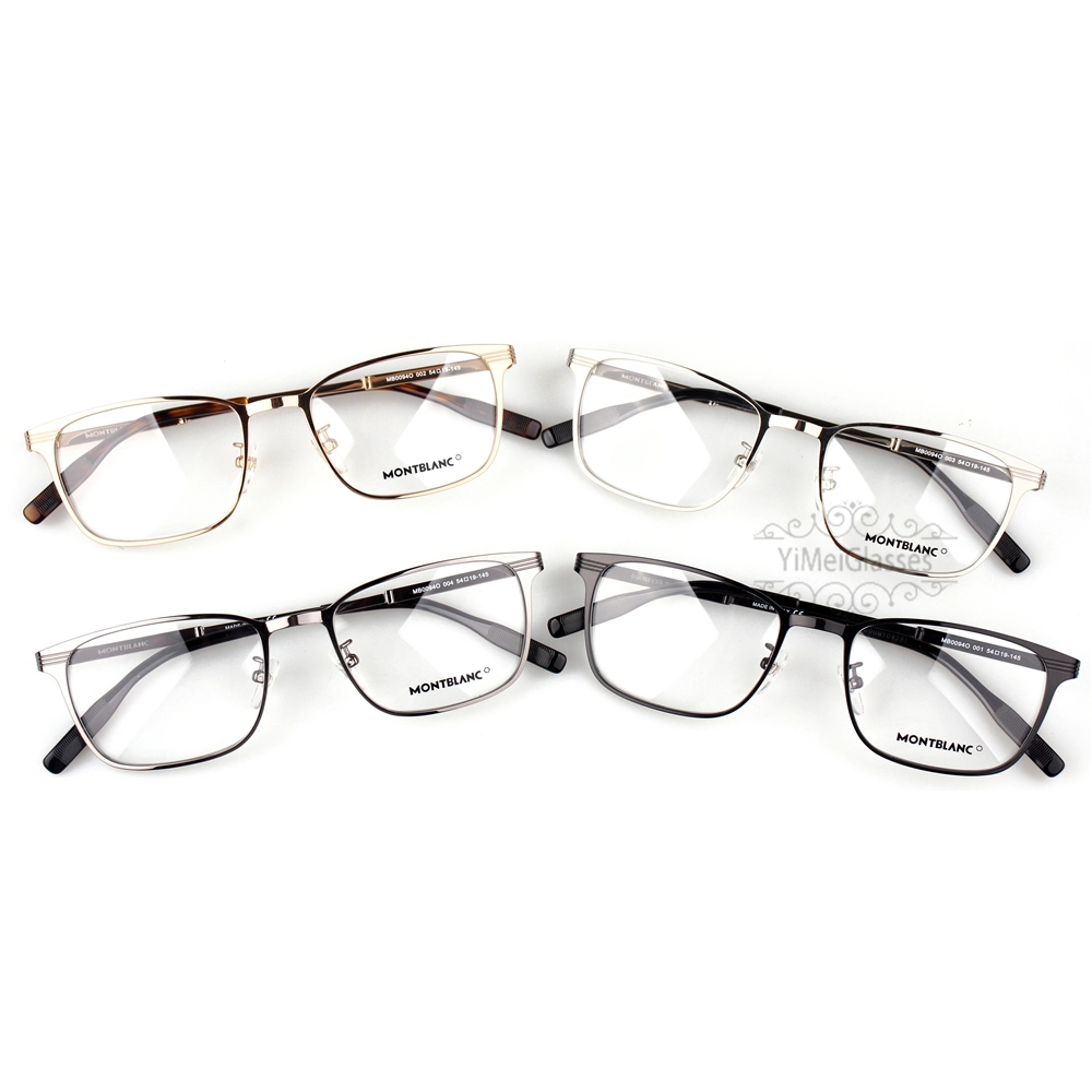 Montblanc Snowcap Emblem Metal Full Frame Eyeglasses MB0094 (1)