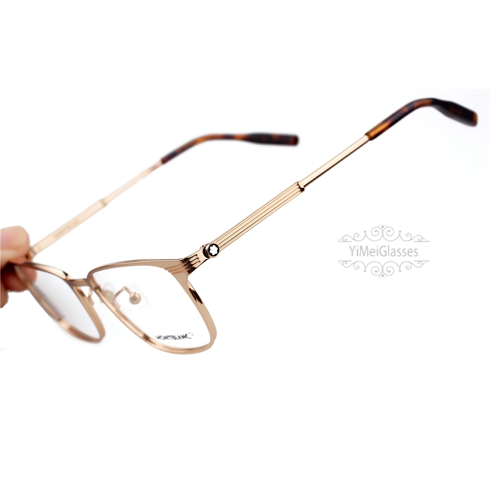Montblanc Snowcap Emblem Metal Full Frame Eyeglasses MB0094 (6)
