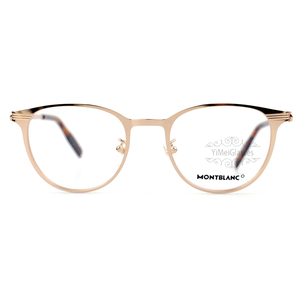 Montblanc Snowcap Emblem Metal Full Frame Eyeglasses MB0095 (2)