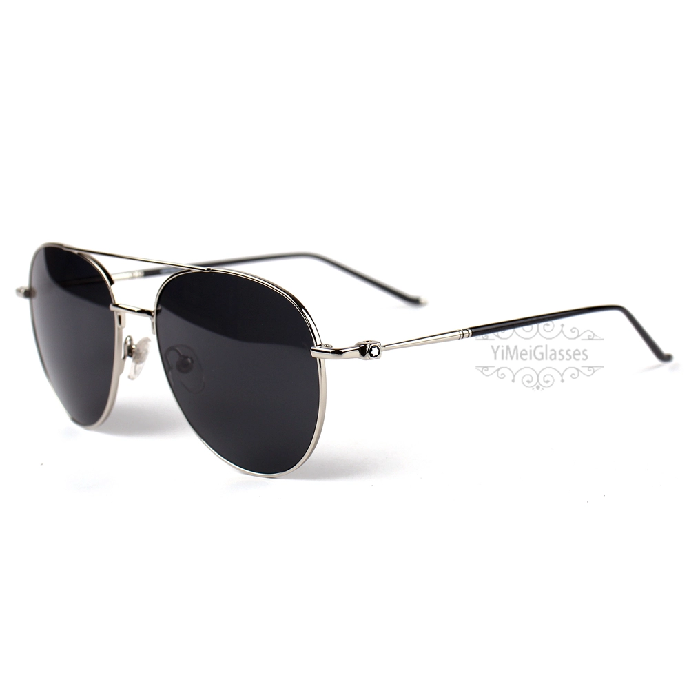Montblanc Snowcap Emblem Metal Full Frame Sunglasses MB0128 (10)