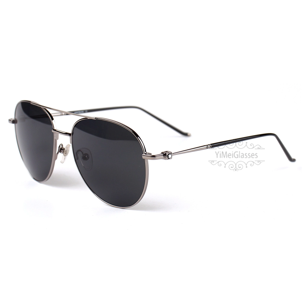 Montblanc Snowcap Emblem Metal Full Frame Sunglasses MB0128 (12)