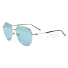 Lunettes de soleil Montblanc à monture intégrale en métal avec emblème Snowcap MB0128 (14)