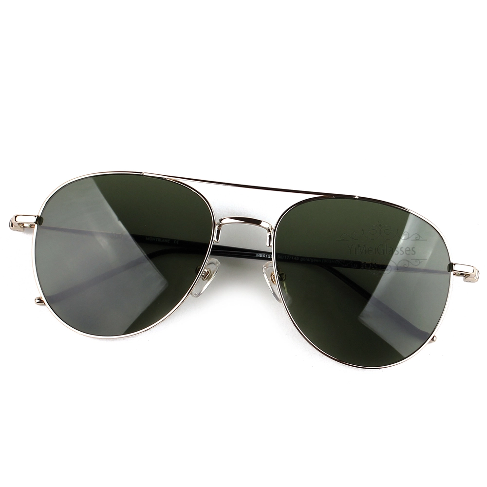 Montblanc Snowcap Emblem Metal Full Frame Sunglasses MB0128 (2)
