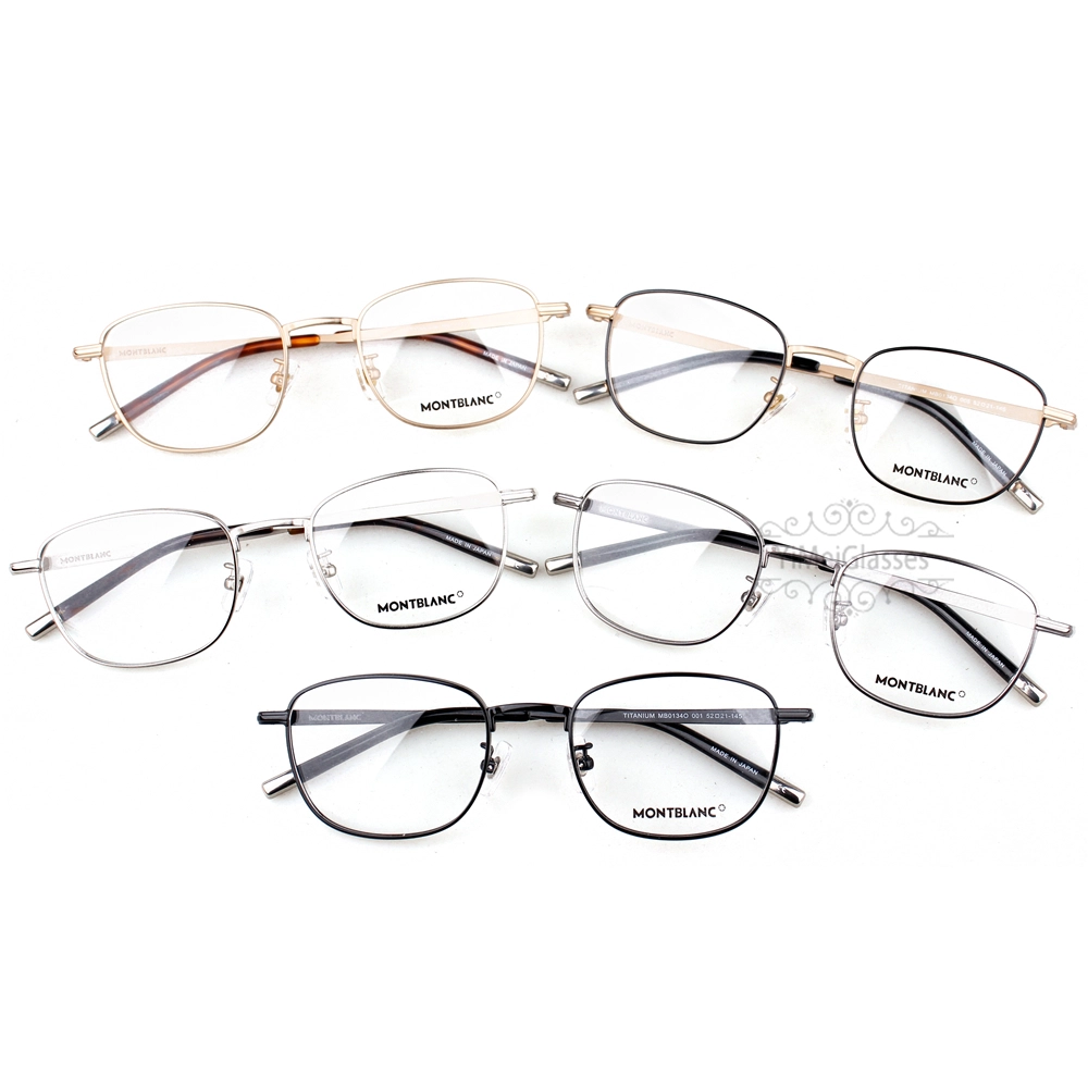 Montblanc Snowcap Emblem Titanium Full Frame Eyeglasses MB0134 (17)