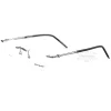 Montblanc Snowcap Emblem Titanium Gafas sin montura MB0071T (10)