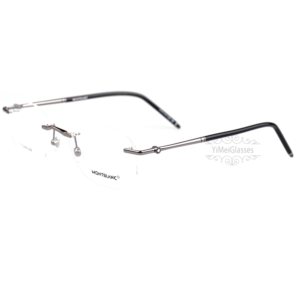 Montblanc Snowcap Emblem Titanium Gafas sin montura MB0071T (10)