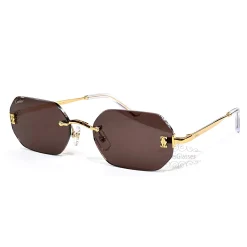 Cartier C Decor Metal Lunettes de soleil sans monture CT0656S (3)
