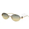 Cartier Classic C de motif Lunettes de soleil sans monture CT0650S