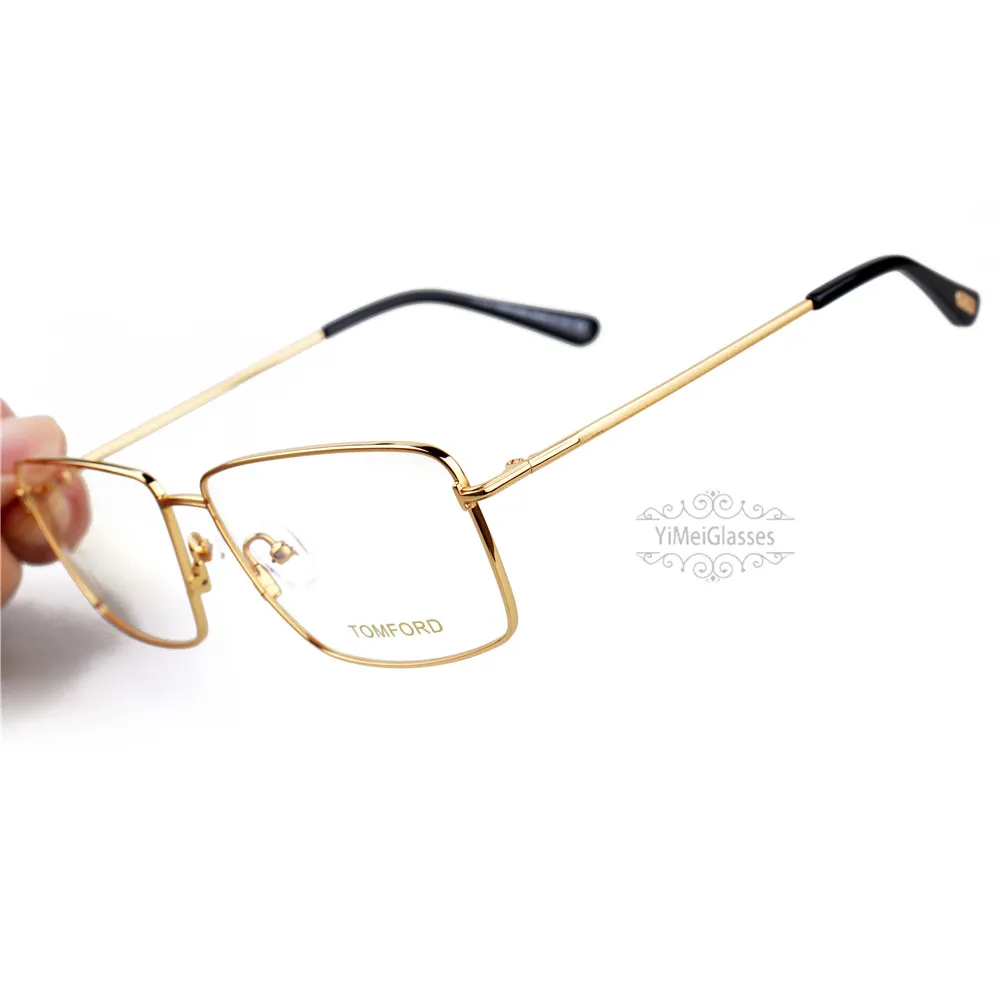 Lunettes de vue Tom Ford à monture intégrale métallique rectangulaire TF5941 (7)