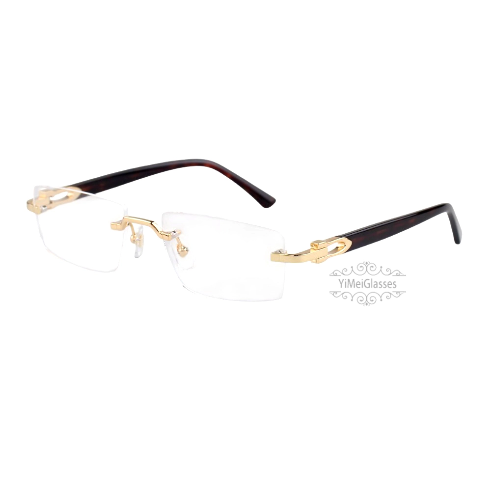 Cartier C Decor Acetate Titanium Rimless Eyeglasses CT0581O (3)