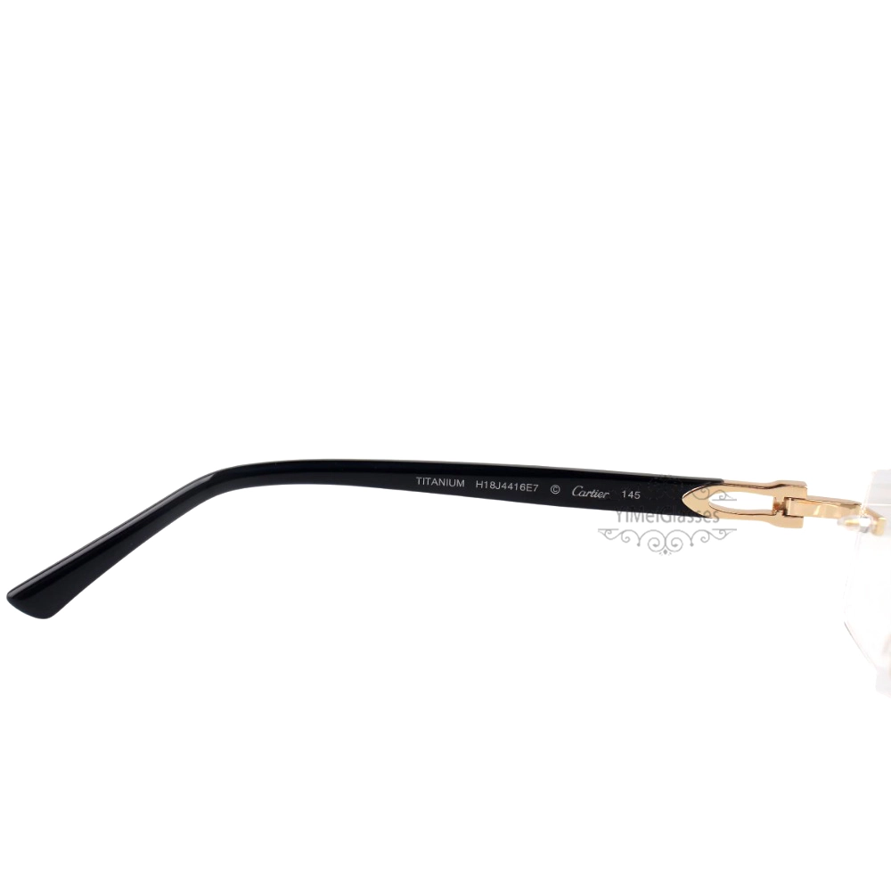 Cartier C Decor Acetate Titanium Rimless Eyeglasses CT0581O (5)