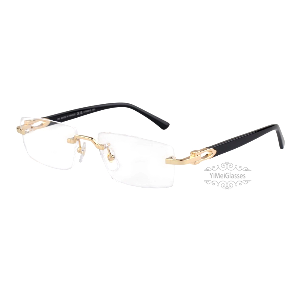 Cartier C Decor Acetate Titanium Rimless Eyeglasses CT0581O (7)