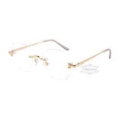 Cartier Icon Collection Titanium Geometric Rimless Eyeglasses CT0593O (10)