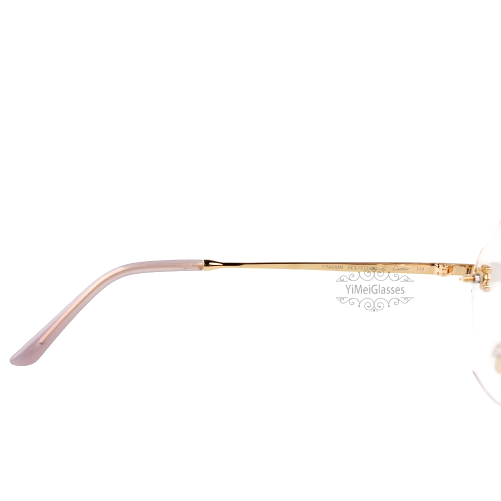 Cartier Icon Collection Titanium Geometric Rimless Eyeglasses CT0593O (6)