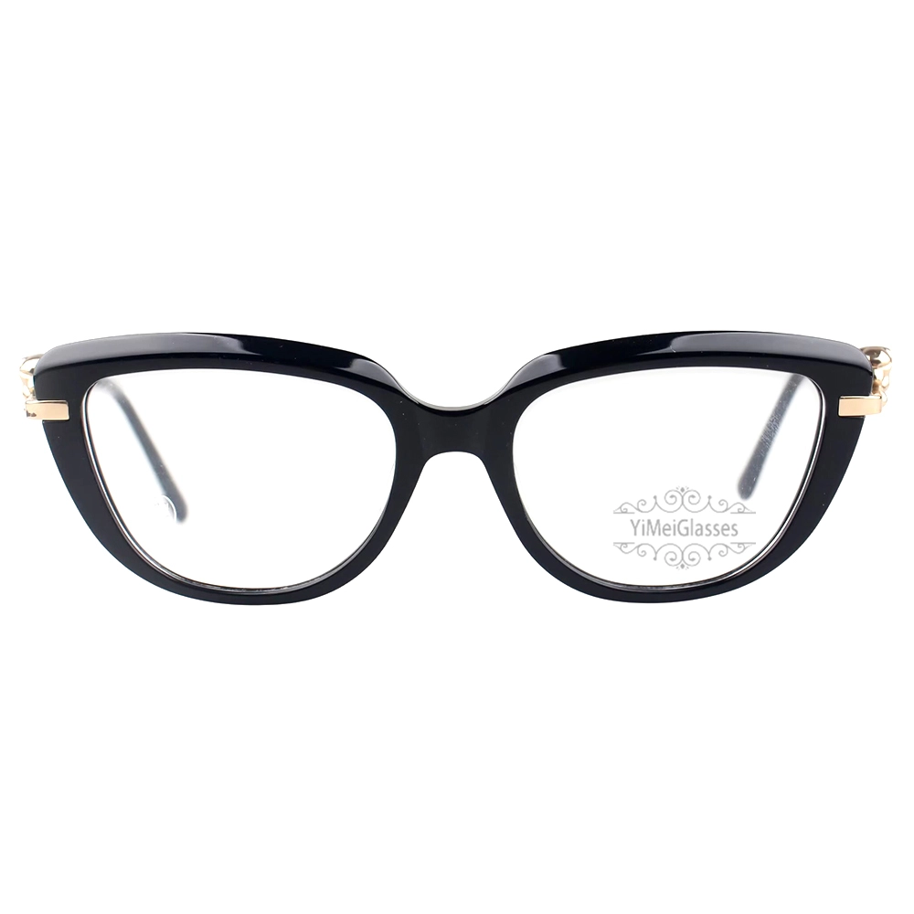 Cartier PANTHèRE Cateye Design Acetate Titanium Rimless Eyeglasses CT0282O (3)