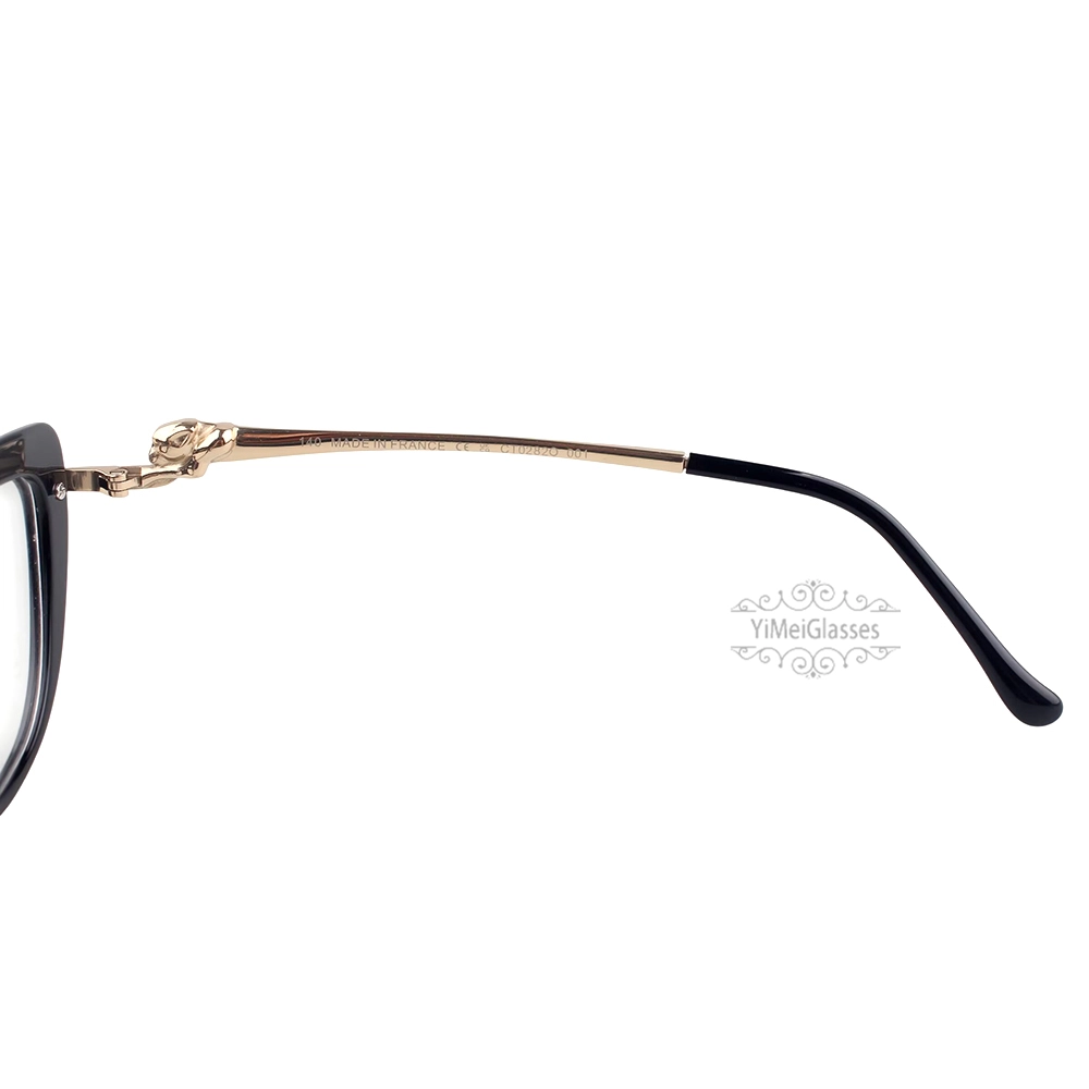 Cartier PANTHèRE Cateye Design Acetate Titanium Rimless Eyeglasses CT0282O (8)