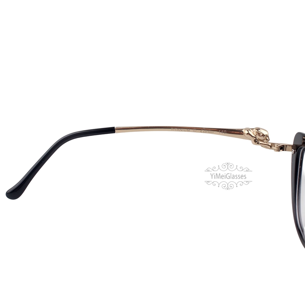 Cartier PANTHèRE Cateye Design Acetate Titanium Rimless Eyeglasses CT0282O (9)