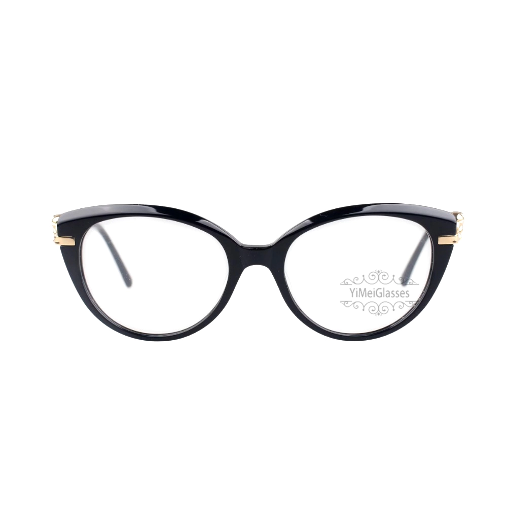 Cartier PANTHèRE Cateye Design Acetate Titanium Full Frame Eyeglasses CT0283O (13)