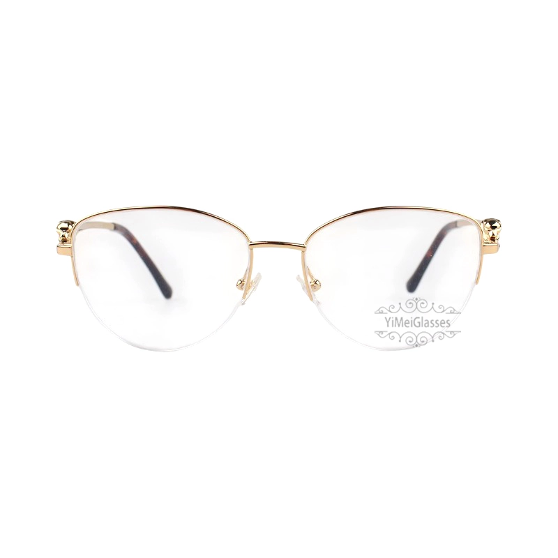 Cartier PANTHèRE Cateye Design Titanium Half Frame Eyeglasses CT0280 (5)