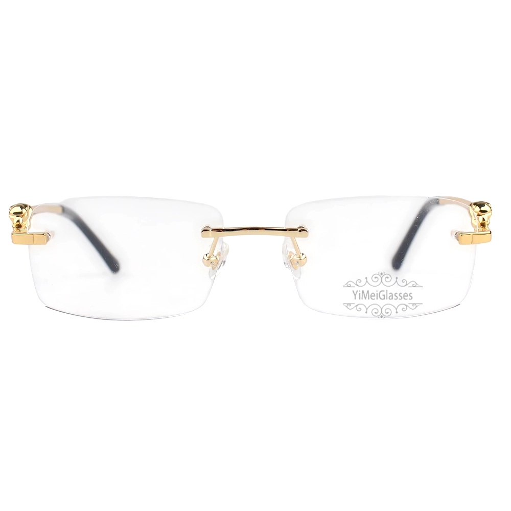 Cartier PANTHèRE Cateye Design Titanium Rimless Eyeglasses CT0281O (3)