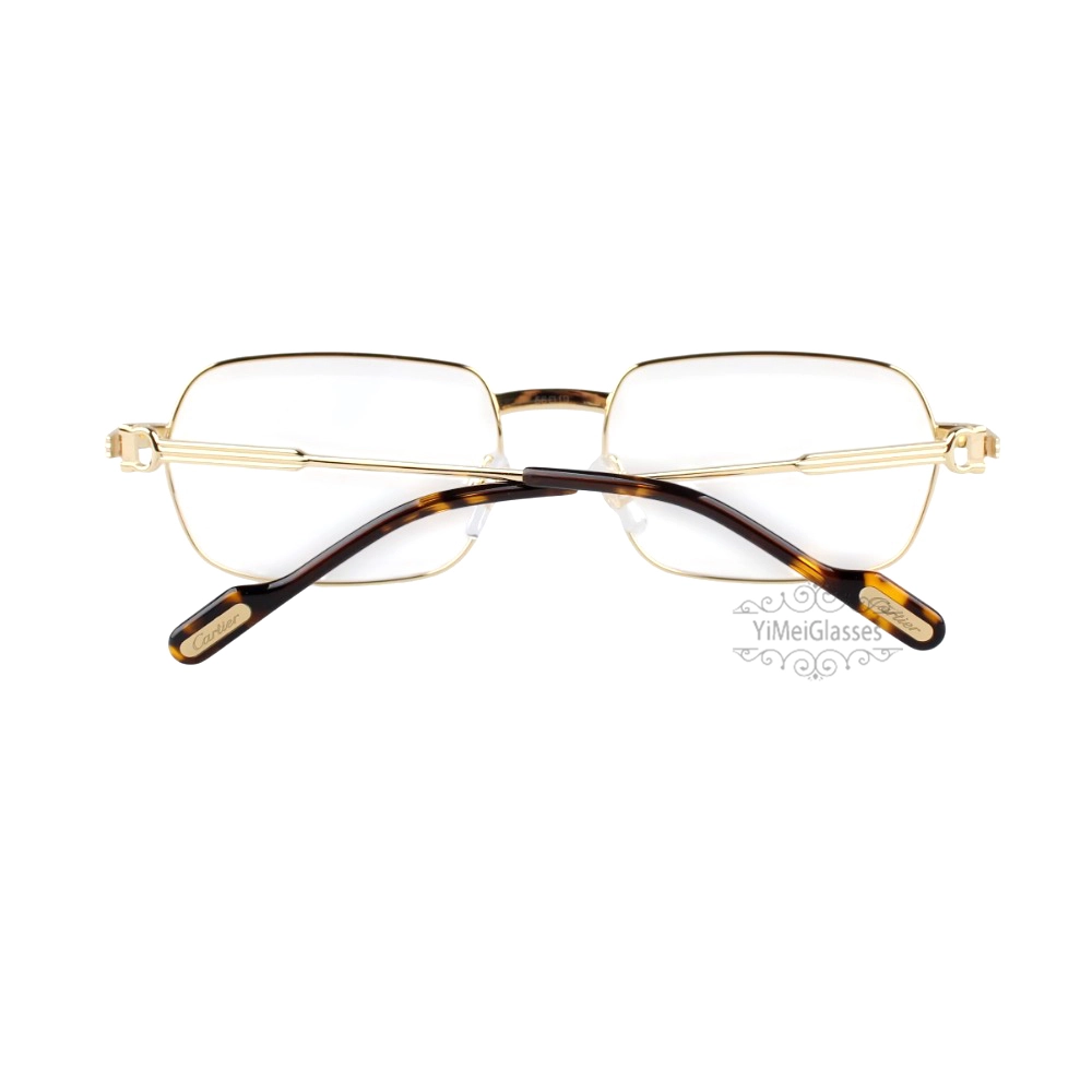 Cartier Première De Rectangle Titanium Full Frame Eyeglasses CT0483O (10)
