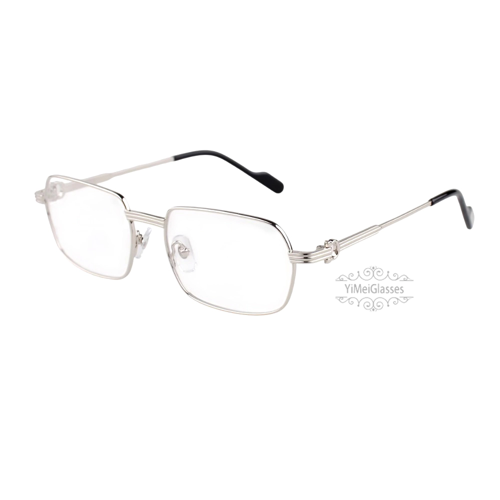 Cartier Première De Rectangle Titanium Full Frame Eyeglasses CT0483O (9)