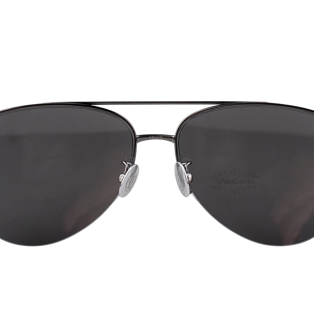 Cartier Santos De Titanium Pilot Double Bridge Half Frame Sunglasses CT0256O (16)