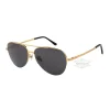 Cartier Santos De Titanium Pilot Double Bridge Half Frame Sunglasses CT0256O (4)