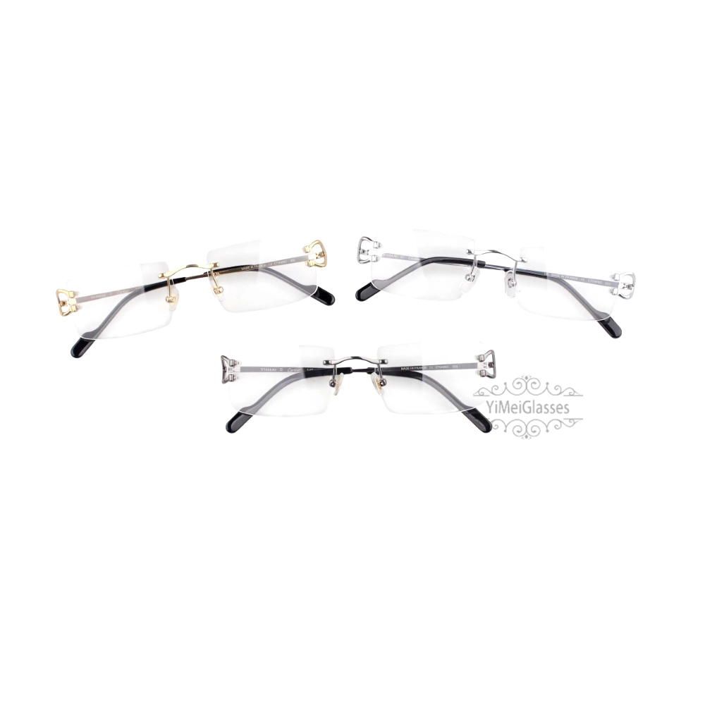 Cartier Singature C DE Rimless Titanium Eyeglasses CT0488O (1)
