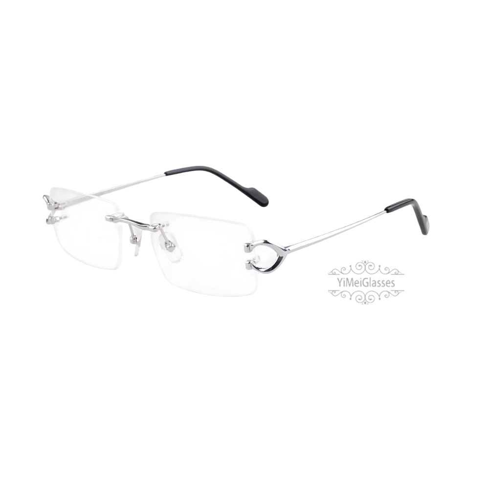 Cartier Singature C DE Rimless Titanium Eyeglasses CT0488O (5)