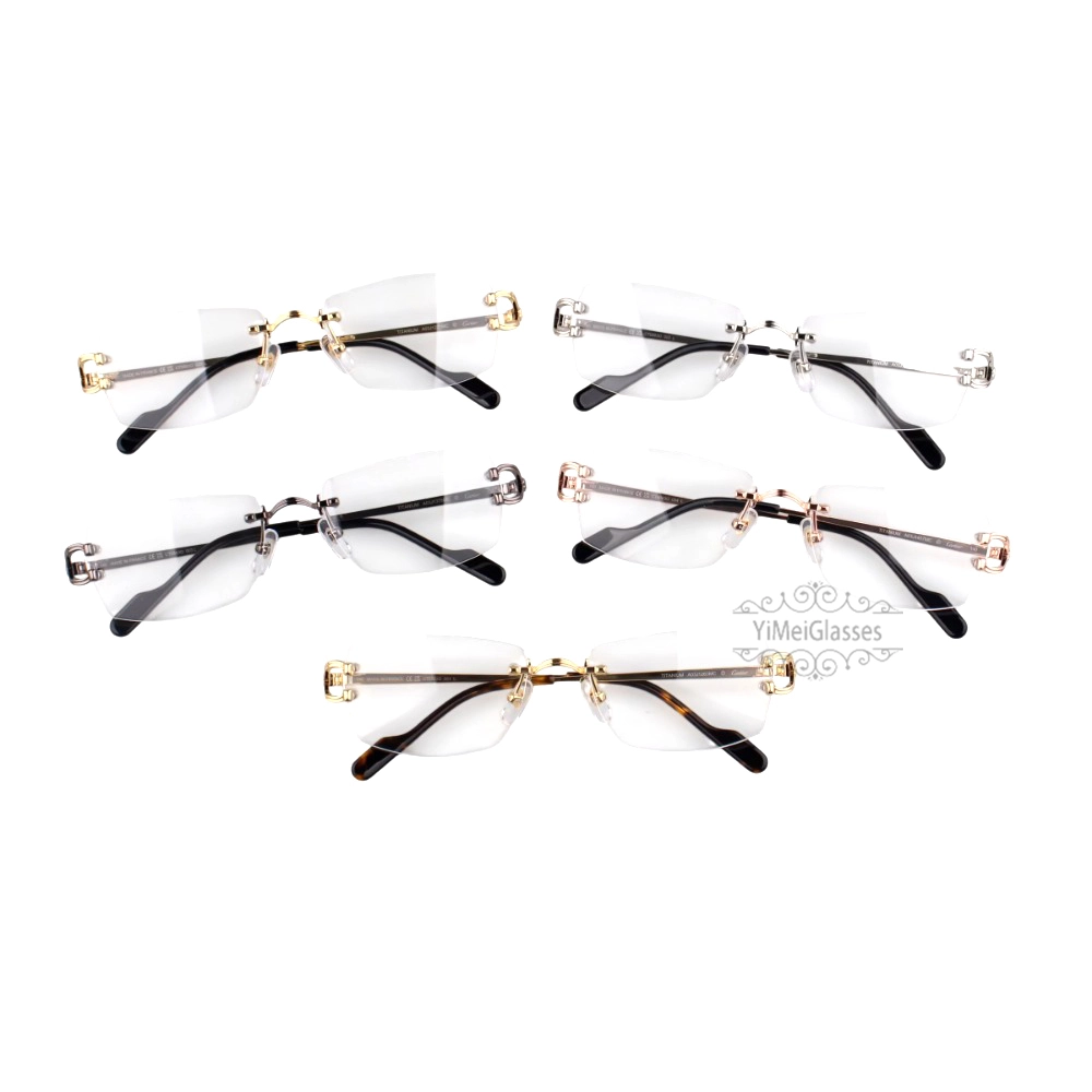 Cartier Singature C DE Rimless Titanium Eyeglasses CT0563O (1)