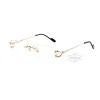 Gafas de titanio sin montura Cartier Singature C DE, modelo CT0563O (10)