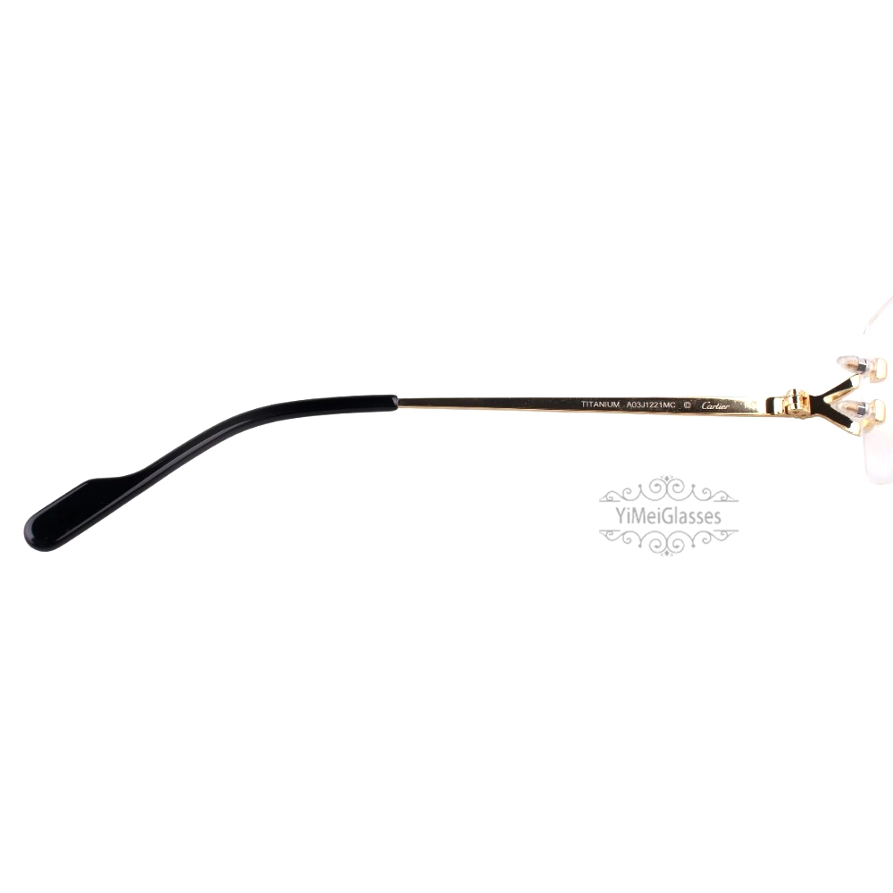 Cartier Singature C DE Rimless Titanium Eyeglasses CT0563O (6)