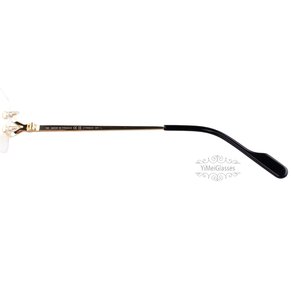 Cartier Singature C DE Rimless Titanium Eyeglasses CT0563O (7)