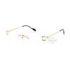 Cartier Singature C DE Rimless Titanium Eyeglasses CT0564O (11)