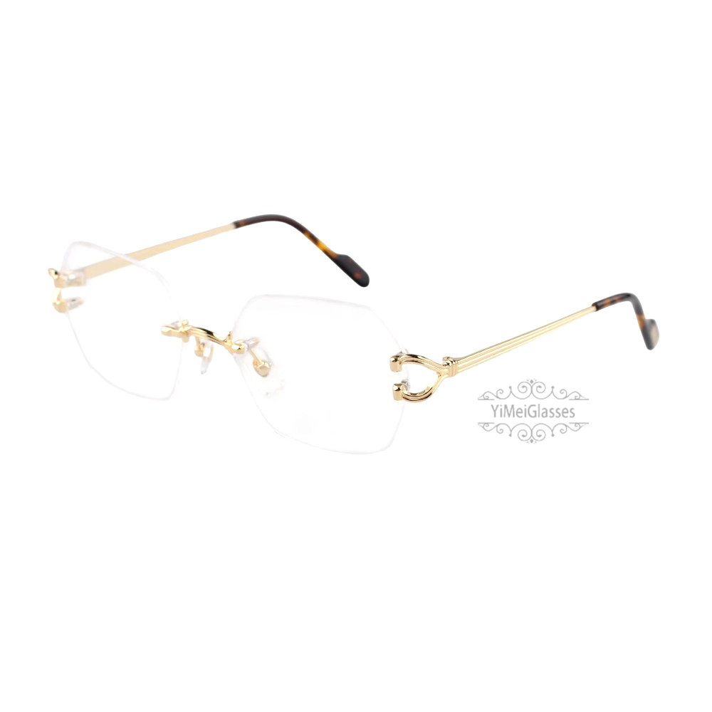Cartier Singature C DE Rimless Titanium Eyeglasses CT0564O (3)