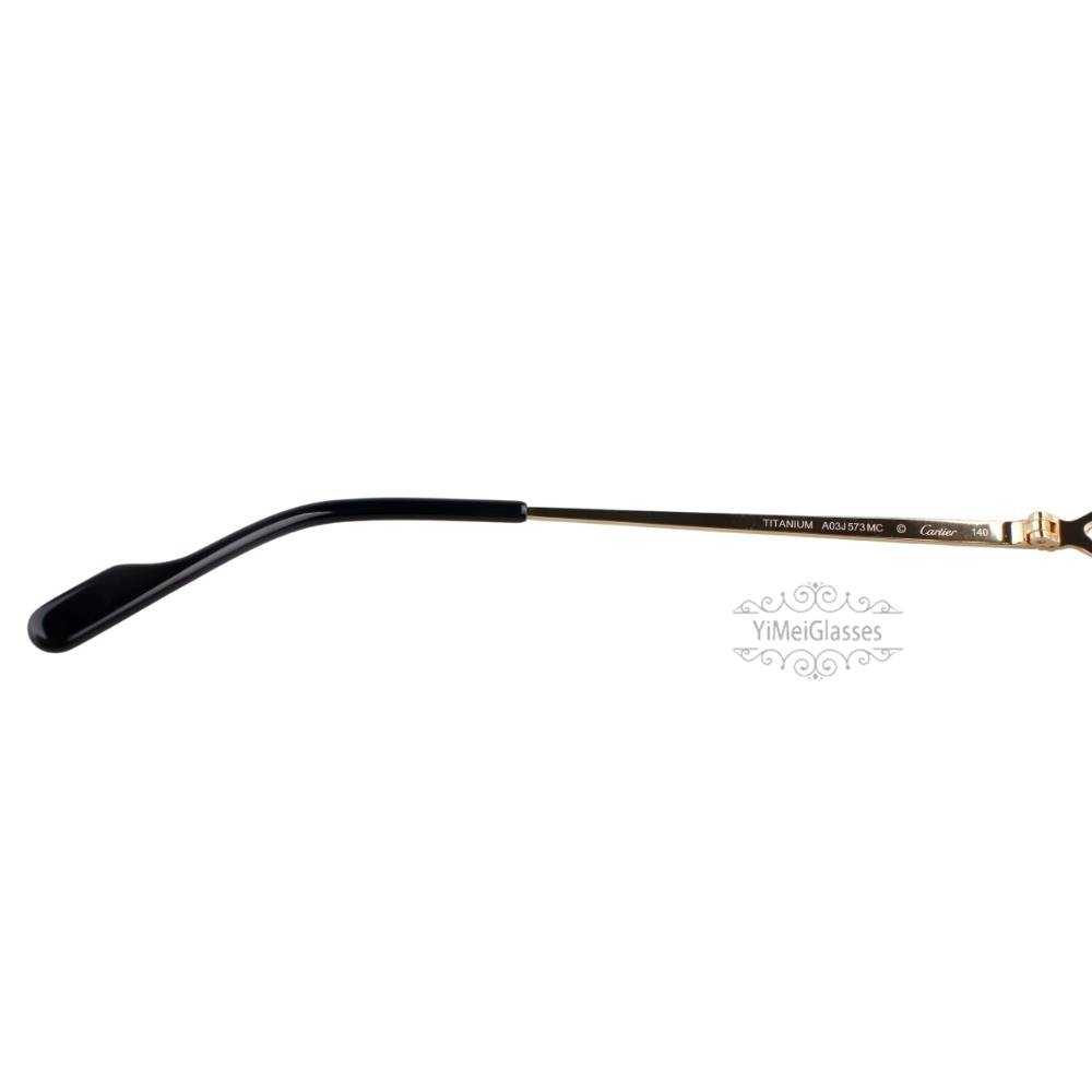 Cartier Singature C DE Rimless Titanium Eyeglasses CT0564O (7)