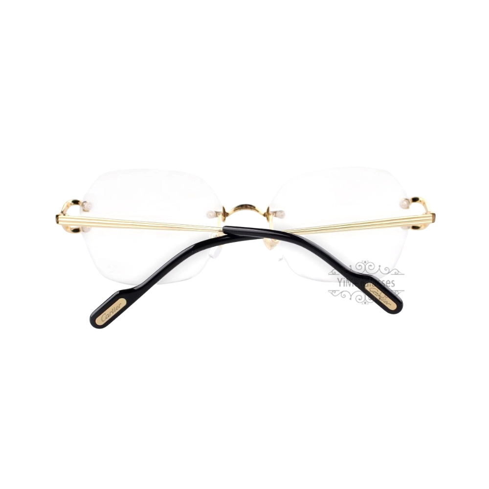Cartier Singature C DE Rimless Titanium Eyeglasses CT0564O (9)