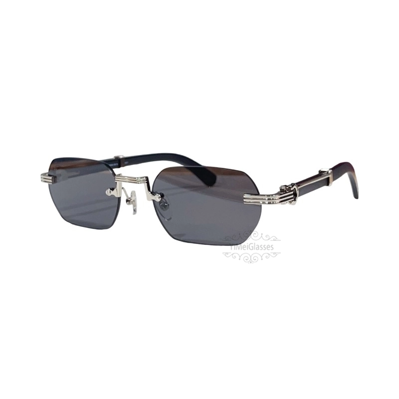 Cartier Première De Wooden Rimless Sunglasses CT0362s (8)